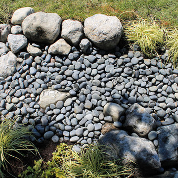 Water and Stone, Dry Riverbed Garden