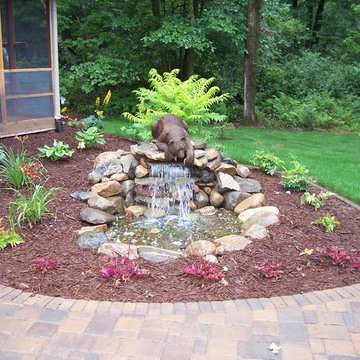 Water Feature with Bear