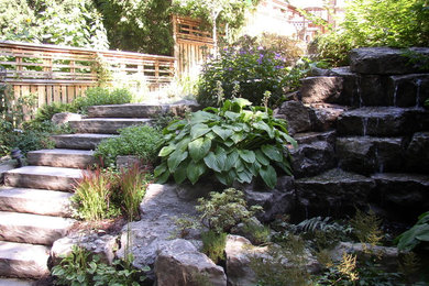 Design ideas for a rustic landscaping in Toronto.