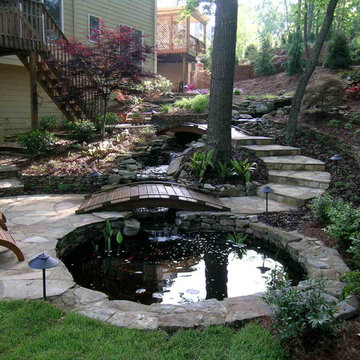 Waterfall and pond
