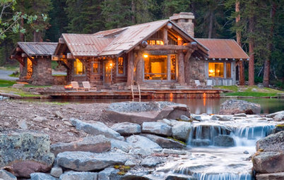 Houzz США: Деревенский дом с эко-технологиями в Скалистых Горах
