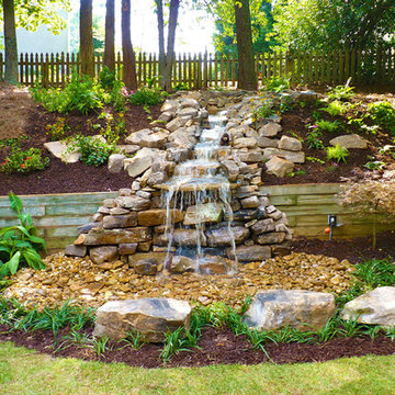 Waterfall Oasis by Outdoor Makeover