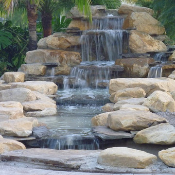 Waterfall pond and stream