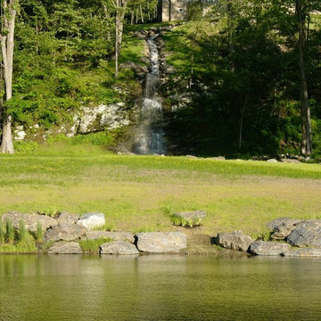 Waterfall, Streambed & Pond