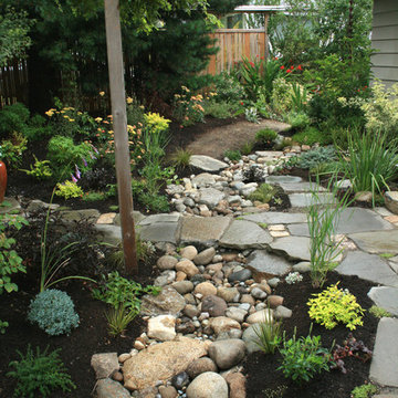 West Seattle Eco-friendly Home: rain garden