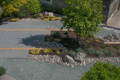 This is an example of a traditional backyard landscaping in Vancouver.