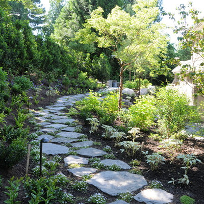 Photo of a rustic landscaping in Vancouver.