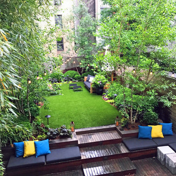 West Village Backyard Gets Makeover with Artificial Turf & Plants