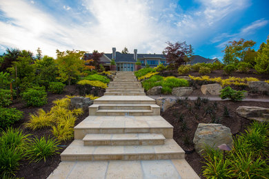 This is an example of a transitional landscaping in Portland.