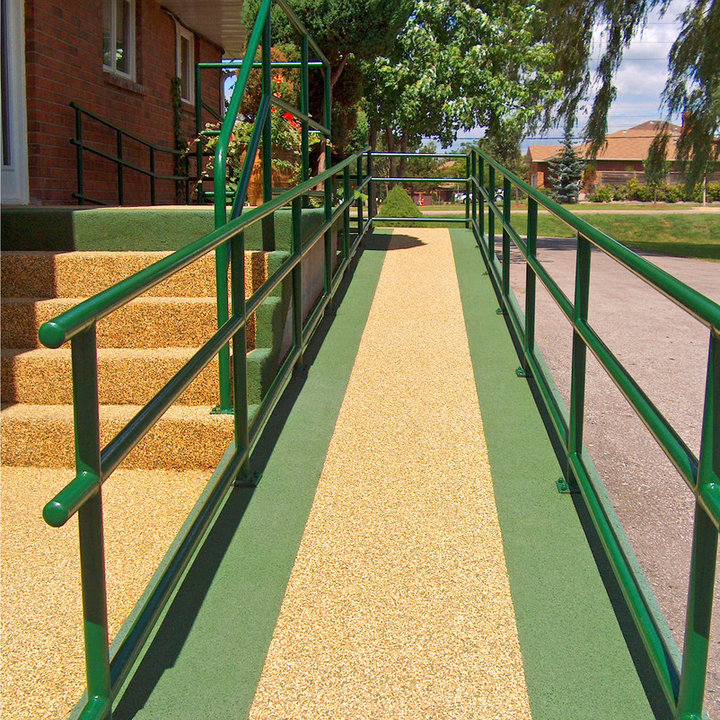 75 Beautiful Concrete Wheelchair Ramp Home Design Ideas & Designs