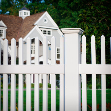 White PVC Vinyl Picket Fence Panels from Illusions Vinyl Fence