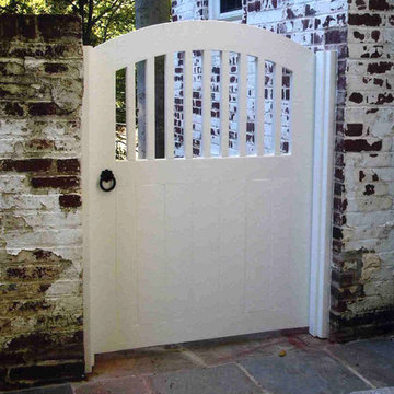 White Wood Garden Gate