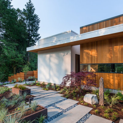 Inspiration for a contemporary landscaping in Portland.