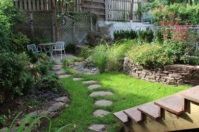 Design ideas for a rustic landscaping in New York.