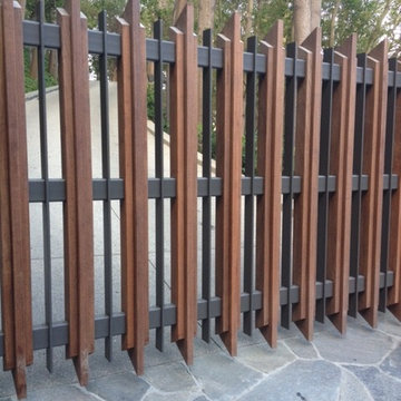 Wood and metal gate