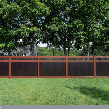 Wood Grain PVC Vinyl Fence by Illusions Vinyl Fence