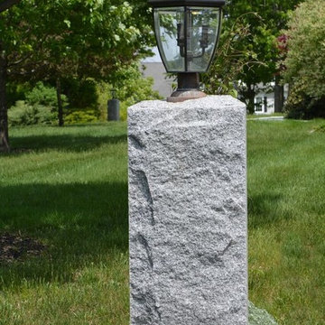 Woodbury Gray Granite Custom Lamp Post