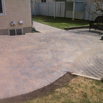 Wooden Deck replacement with Paving Stone Patio