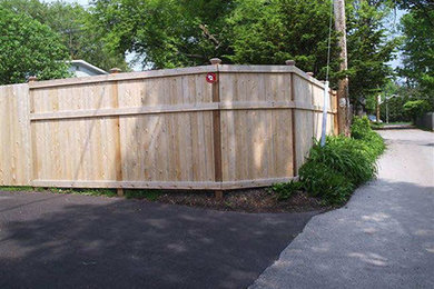 Wooden Fence Installation in the Milwaukee Area #1250