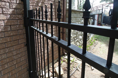 Wrought Iron Ornamental Double Gate & Fencing