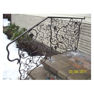 Wrought iron vine railings - Traditional - Landscape - New York - by ...