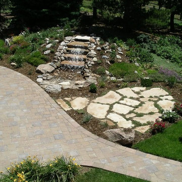 Yard Renovations with Water Fall Feature - Littleton, CO