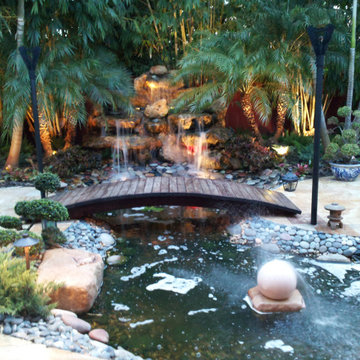 Zen Garden Waterfall and Pond