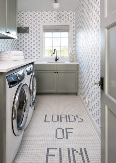 Traditional Laundry Room by Housing First Minnesota