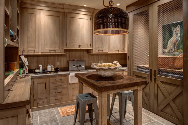 Rustic Utility Room by Magleby Construction