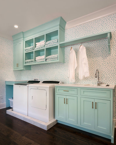 Beach Style Laundry Room A Happy Place