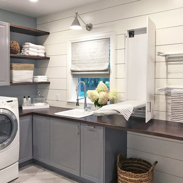 A Stylish and Functional Laundry Room