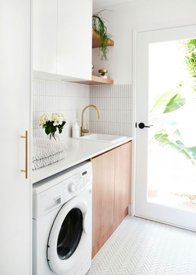 Contemporary Laundry Room by Smartstone | Quartz Benchtops, Engineered Stone