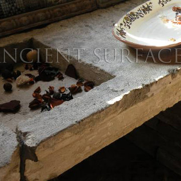 Antique Limestone and Marble Sinks