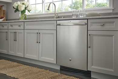 Inspiration for a timeless laundry room remodel in Seattle