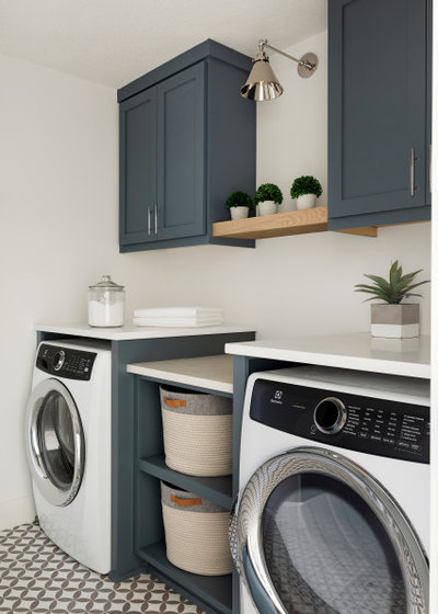Transitional Laundry Room by Swanson Homes