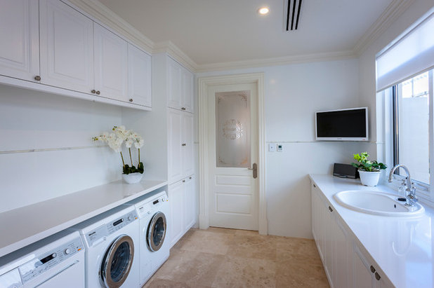 American Traditional Utility Room by Brian Burke Homes