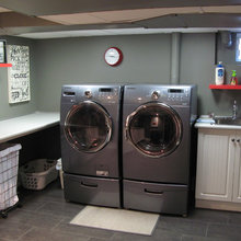 basement laundry room