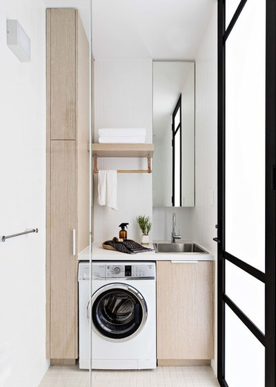 Contemporary Laundry Room by Kitty Lee Architecture