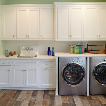 Beach Style Laundry Room