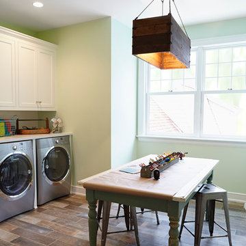 Beach Style Laundry Room