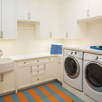 Beach Style Laundry Room