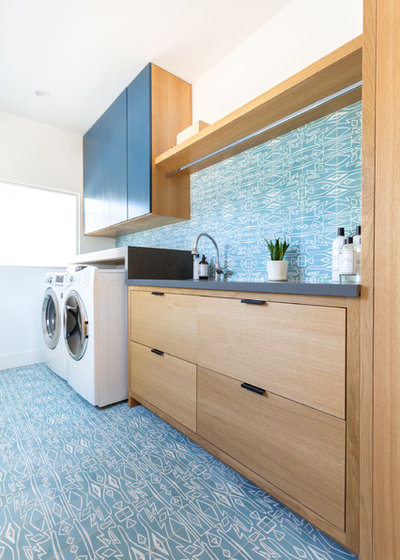 Contemporary Laundry Room by Lion Builder Construction Inc