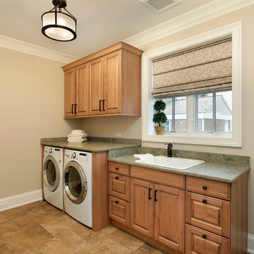 Built-In Washer/Dryer with Folding Space