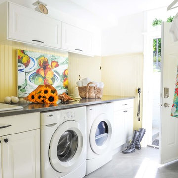 Cheerful Laundry and Mudroom