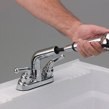 Chrome Pull-Out Faucet