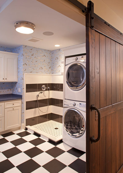 Traditional Laundry Room by Ridge Creek Custom Homes