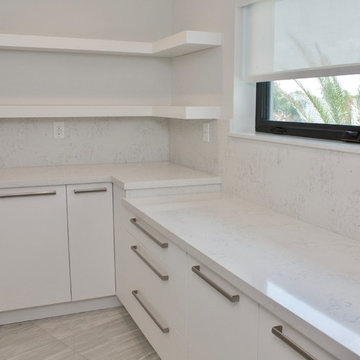 Clean White Laundry Room