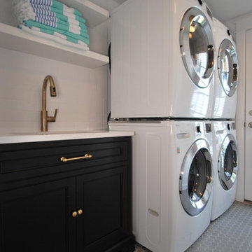Coastal Laundry Room and Mudroom Renovation