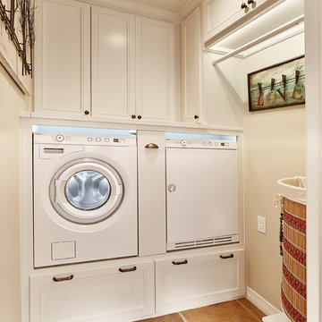 Compact Southwest Laundry Room in Dallas Area