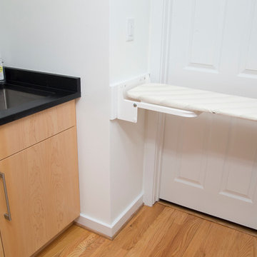 Contemporary Laundry Room with Soapstone Counter